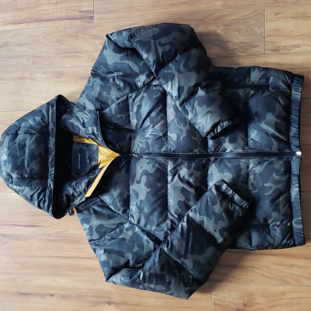 Banana Republic Camo Puffer Coat